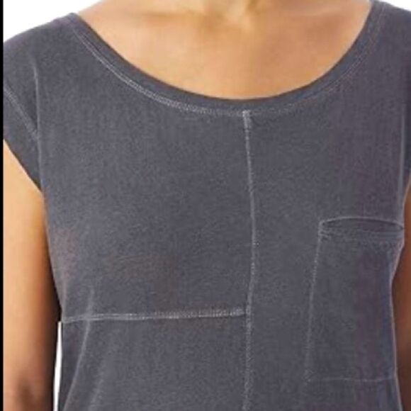 Patch Rag Slub Le Cote Gray Pocket Alternative Apparel Dress Womens Large - Picture 12 of 16